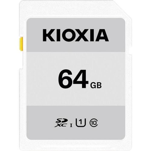 トラスコ中山 キオクシア ベーシックSDメモリカード 64GB KSDB-A064G（ご注文単位1個）【直送品】