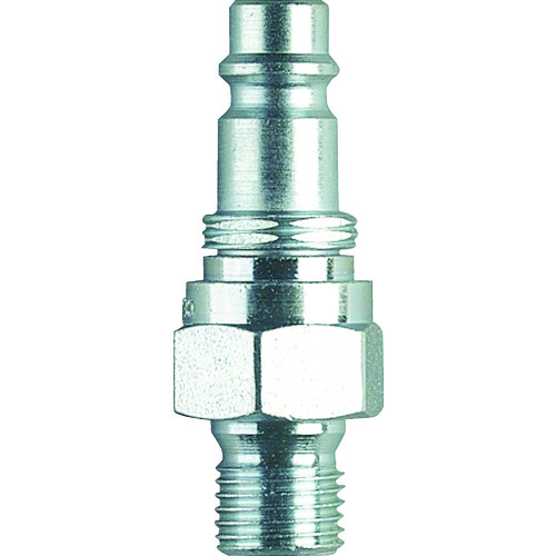 >トラスコ中山 セイン スナップ・チェック/358 ワンタッチ検圧ニップル バルブ付き NPT1/4 オネジ（ご注文単位1個）【直送品】