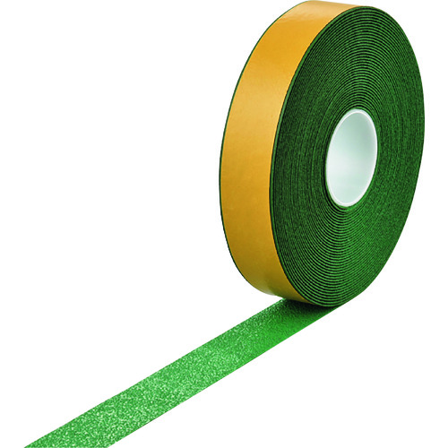 【直送品】トラスコ中山 緑十字 高耐久ラインテープ(反射＋滑り止めタイプ) 緑 ＳＶＨ-50Ｇ 50mm幅×20ｍ 両端テーパー構造 屋内外兼用（ご注文単位1巻）