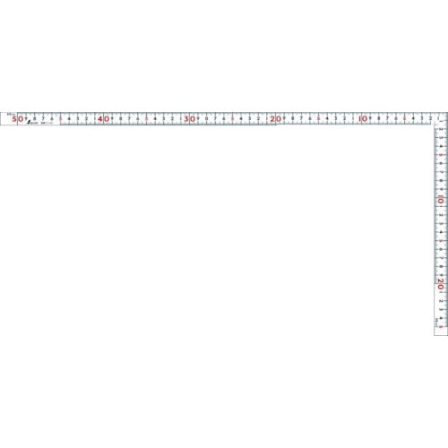 トラスコ中山 シンワ 曲尺＿ホワイト名作50cm表裏同目（ご注文単位1本）【直送品】