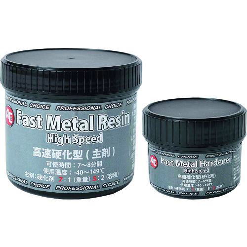 >トラスコ中山 旭 高速硬化型ペースト Fast Metal Paste（ご注文単位1組）【直送品】