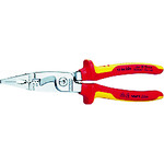 トラスコ中山 KNIPEX 1386-200 絶縁エレクトロプライヤー（ご注文単位1個）【直送品】