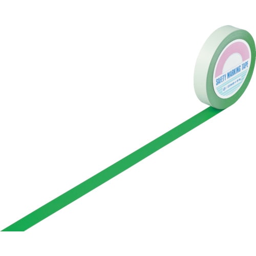 【直送品】トラスコ中山 緑十字 ガードテープ(ラインテープ) 緑 ＧＴ-251Ｇ 25mm幅×100ｍ 屋内用（ご注文単位1巻）