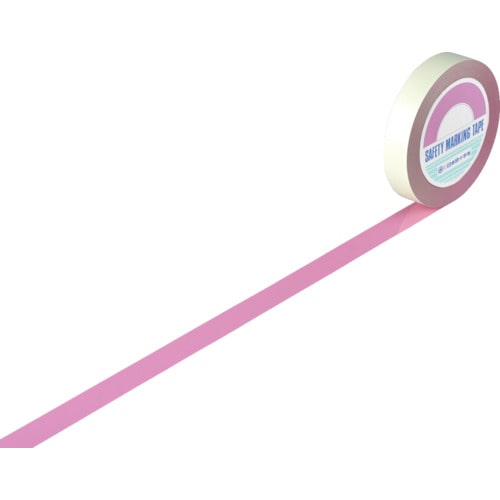 >【直送品】トラスコ中山 緑十字 ガードテープ(ラインテープ) ピンク ＧＴ-251Ｐ 25mm幅×100ｍ 屋内用（ご注文単位1巻）