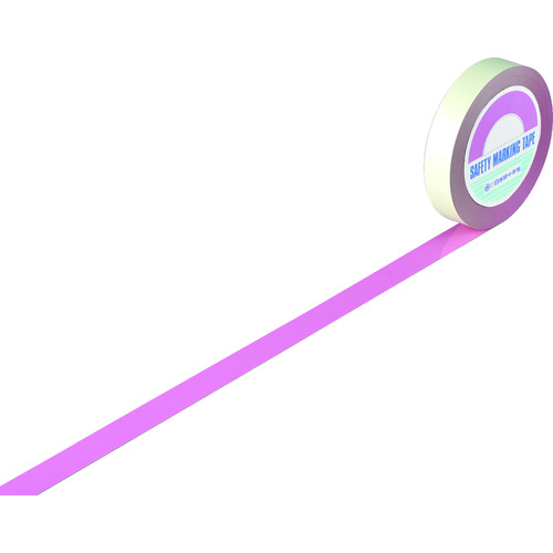 トラスコ中山 緑十字 ガードテープ(ラインテープ) ピンク ＧＴ-252Ｐ 25mm幅×20ｍ 屋内用（ご注文単位1巻）【直送品】