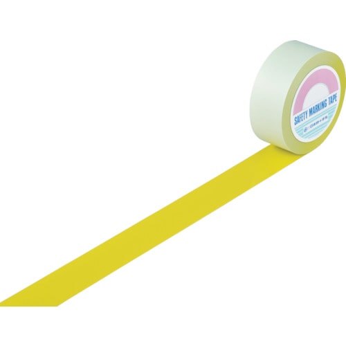トラスコ中山 緑十字 ガードテープ(ラインテープ) 黄 ＧＴ-501Ｙ 50mm幅×100ｍ 屋内用（ご注文単位1巻）【直送品】