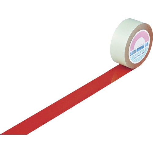 【直送品】トラスコ中山 緑十字 ガードテープ(ラインテープ) 赤 ＧＴ-501Ｒ 50mm幅×100ｍ 屋内用（ご注文単位1巻）