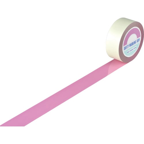 トラスコ中山 緑十字 ガードテープ(ラインテープ) ピンク ＧＴ-501Ｐ 50mm幅×100ｍ 屋内用（ご注文単位1巻）【直送品】