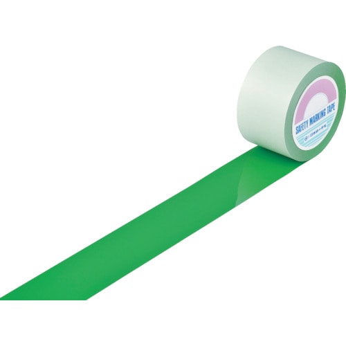【直送品】トラスコ中山 緑十字 ガードテープ(ラインテープ) 緑 ＧＴ-751Ｇ 75mm幅×100ｍ 屋内用（ご注文単位1巻）