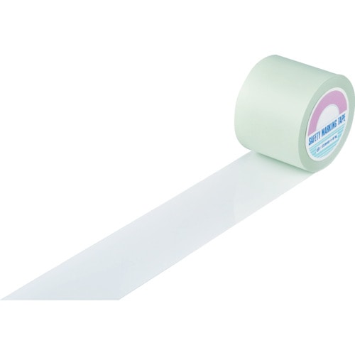 トラスコ中山 緑十字 ガードテープ(ラインテープ) 白 ＧＴ-101Ｗ 100mm幅×100ｍ 屋内用（ご注文単位1巻）【直送品】
