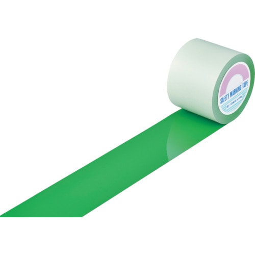 >【直送品】トラスコ中山 緑十字 ガードテープ(ラインテープ) 緑 ＧＴ-101Ｇ 100mm幅×100ｍ 屋内用（ご注文単位1巻）
