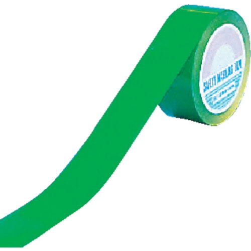 【直送品】トラスコ中山 緑十字 ガードテープ(ラインテープ) 緑 再剥離タイプ ＧＴＨ-502Ｇ 50幅×20ｍ 屋内用（ご注文単位1巻）