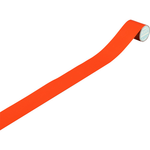 >トラスコ中山 緑十字 配管識別テープ 黄赤(オレンジ) AH504(小) 50mm幅×2m アルミ（ご注文単位1巻）【直送品】