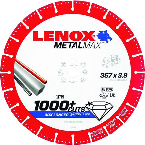 トラスコ中山 LENOX メタルマックス14”エンジンカッター用（ご注文単位1枚）【直送品】