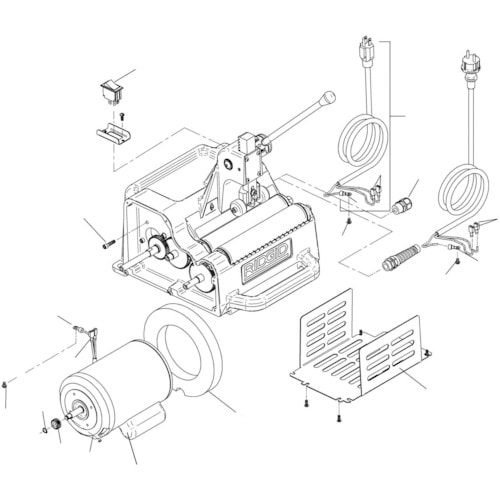 >トラスコ中山 RIDGID 高速管端処理機用パーツ キャパシター F/122J（ご注文単位1パック）【直送品】