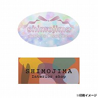 【オリジナル印刷】 特注シール（エンビ） 縦横の寸法合計60mm以内　500枚 フルカラー 1式