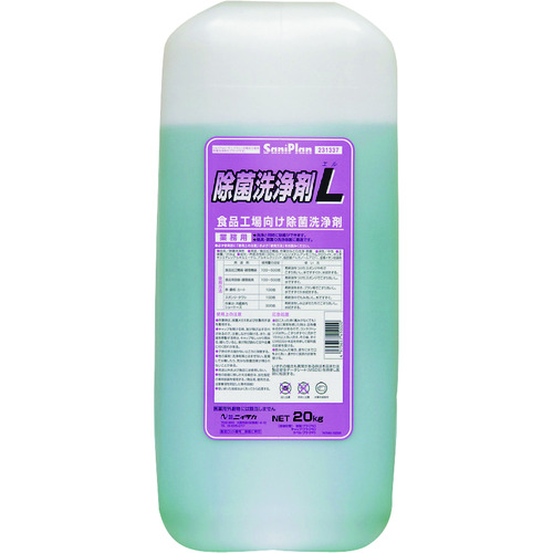 >トラスコ中山 ニイタカ サニプラン除菌洗浄剤L 20kg（ご注文単位1個）【直送品】