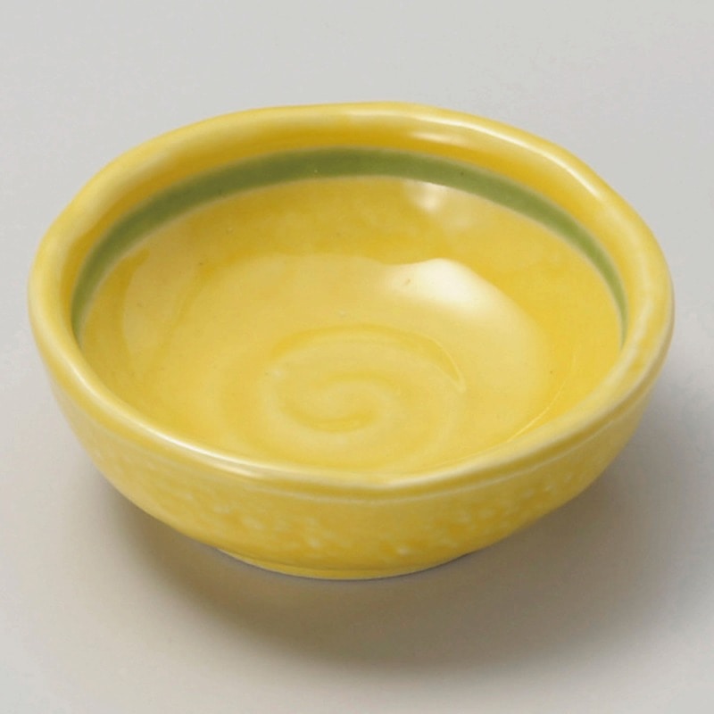 金正陶器 黄釉丸千代口 1個（ご注文単位1個）【直送品】
