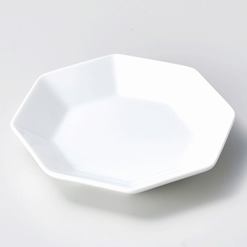 金正陶器 白磁八角１１.５㎝皿 1個（ご注文単位1個）【直送品】