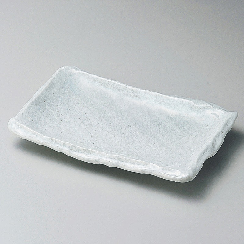 金正陶器 白釉２３㎝長角皿 1個（ご注文単位1個）【直送品】