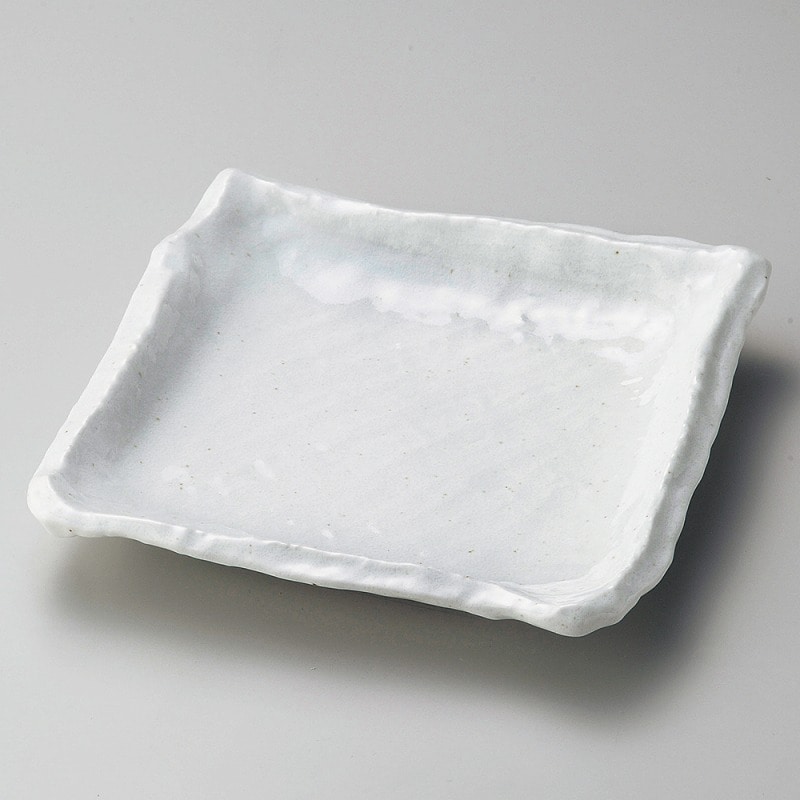 【直送品】金正陶器 白釉２３㎝正角皿 1個（ご注文単位1個）