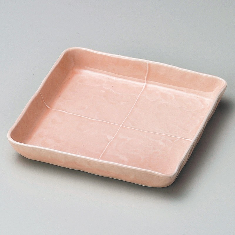 【直送品】金正陶器 ピンク取皿 1個（ご注文単位1個）