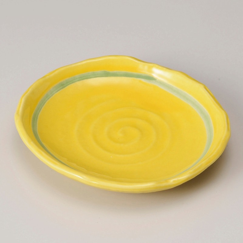 【直送品】金正陶器 黄釉６.０多用皿 1個（ご注文単位1個）