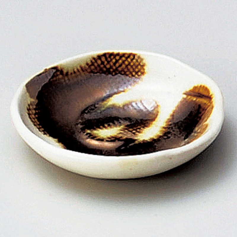 金正陶器 金彩粉引き豆皿 1個（ご注文単位1個）【直送品】