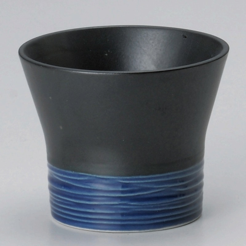 >【直送品】金正陶器 リップルブルーカップ Ｌ 1個（ご注文単位1個）