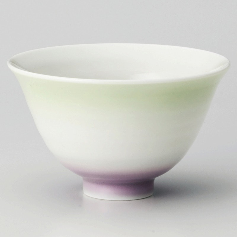 【直送品】金正陶器 カラーグラデーションパープル茶碗 1個（ご注文単位1個）