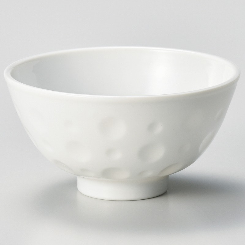金正陶器 白ディンプル丸茶碗 1個（ご注文単位1個）【直送品】