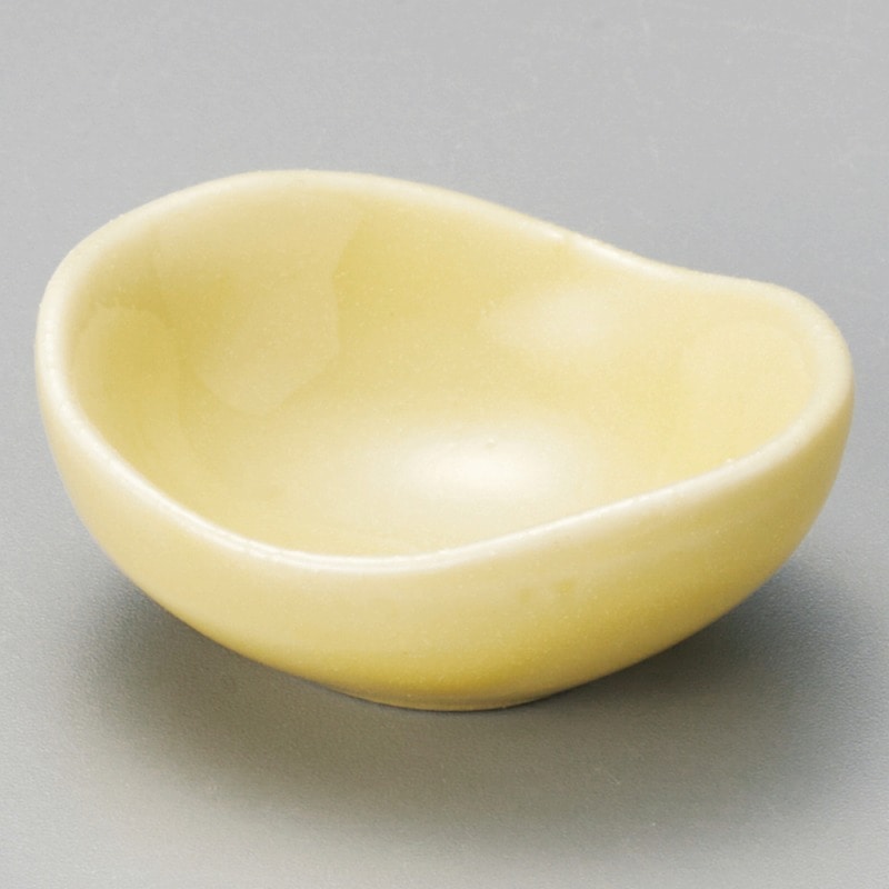 >【直送品】金正陶器 黄釉タマゴ型珍味 1個（ご注文単位1個）