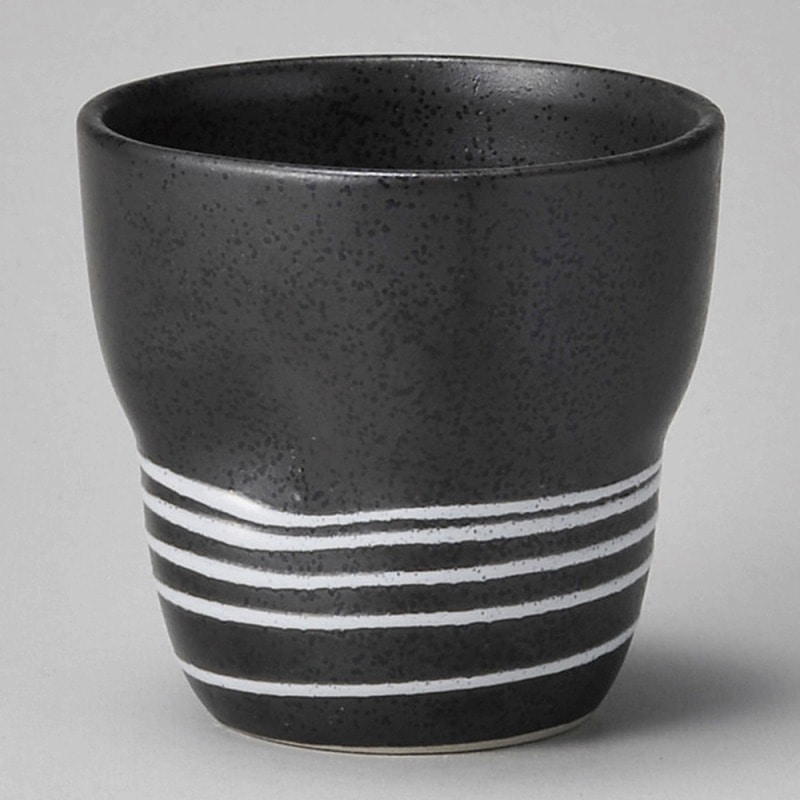 金正陶器 黒結晶しっくりマルチカップ 1個（ご注文単位1個）【直送品】
