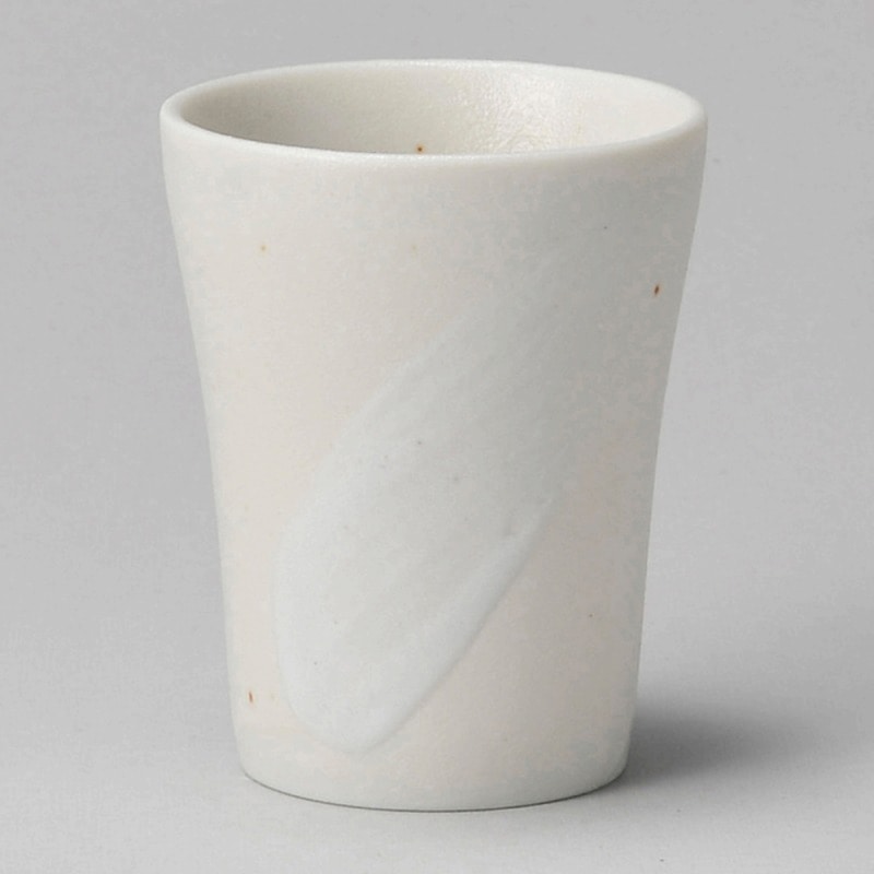 金正陶器 白釉 刷毛目フリーカップ 1個（ご注文単位1個）【直送品】
