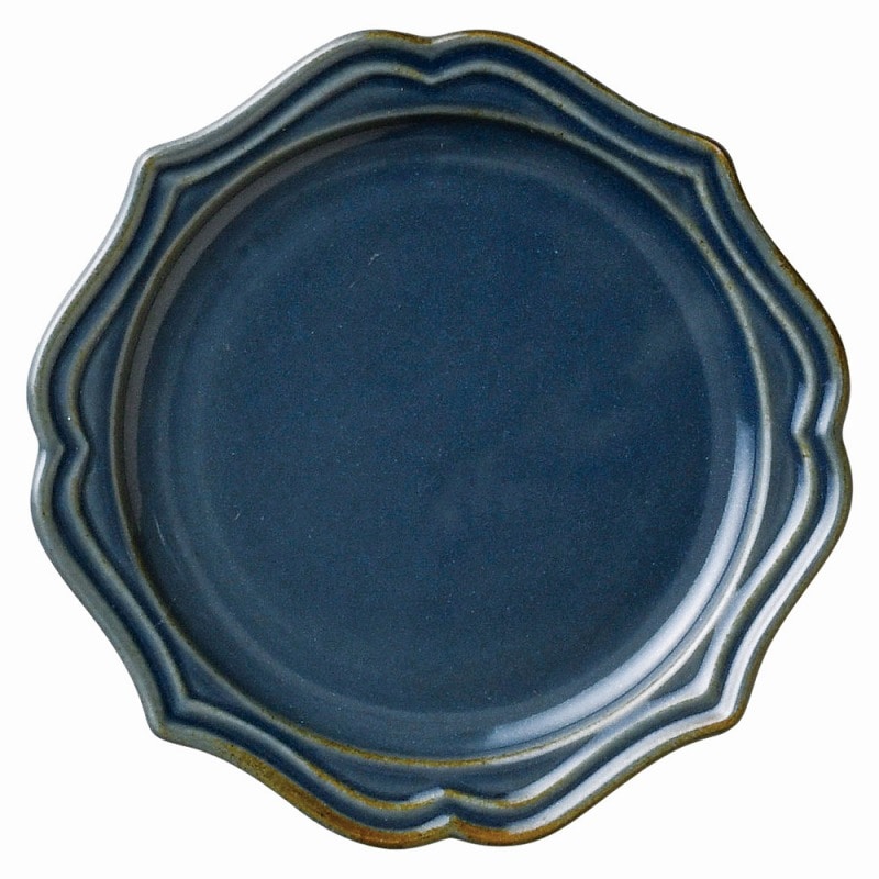 金正陶器 ヘルシンキブルーナマコ １２㎝丸皿 1個（ご注文単位1個）【直送品】