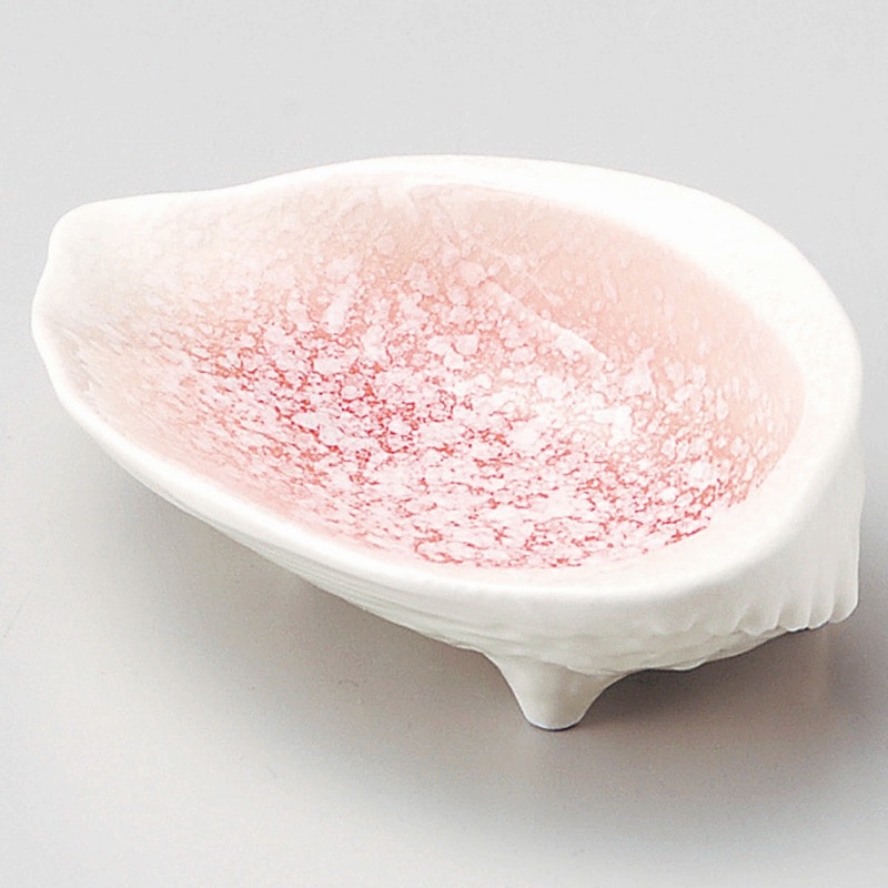 【直送品】金正陶器 ピンク貝型小付 1個（ご注文単位1個）