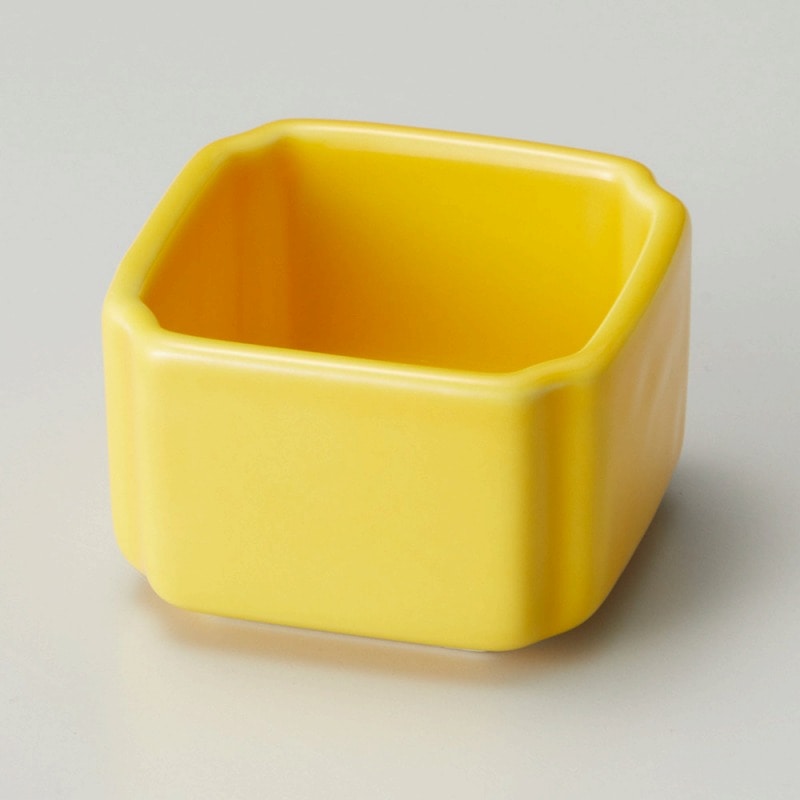 金正陶器 マス形珍味黄 1個（ご注文単位1個）【直送品】