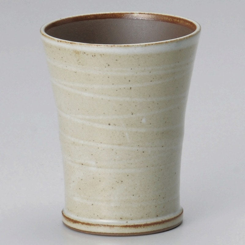 金正陶器 ビールカップ白 1個（ご注文単位1個）【直送品】