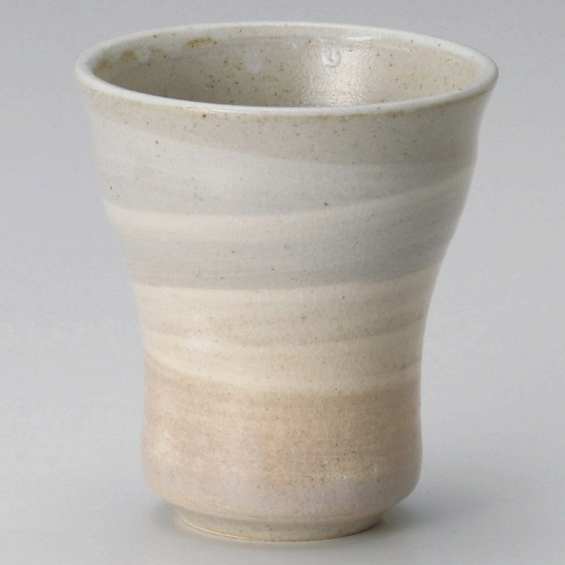金正陶器 粉引刷毛目フリーカップ 1個（ご注文単位1個）【直送品】