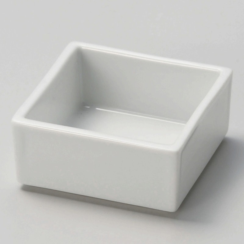 金正陶器 白磁スタック角鉢 1個（ご注文単位1個）【直送品】