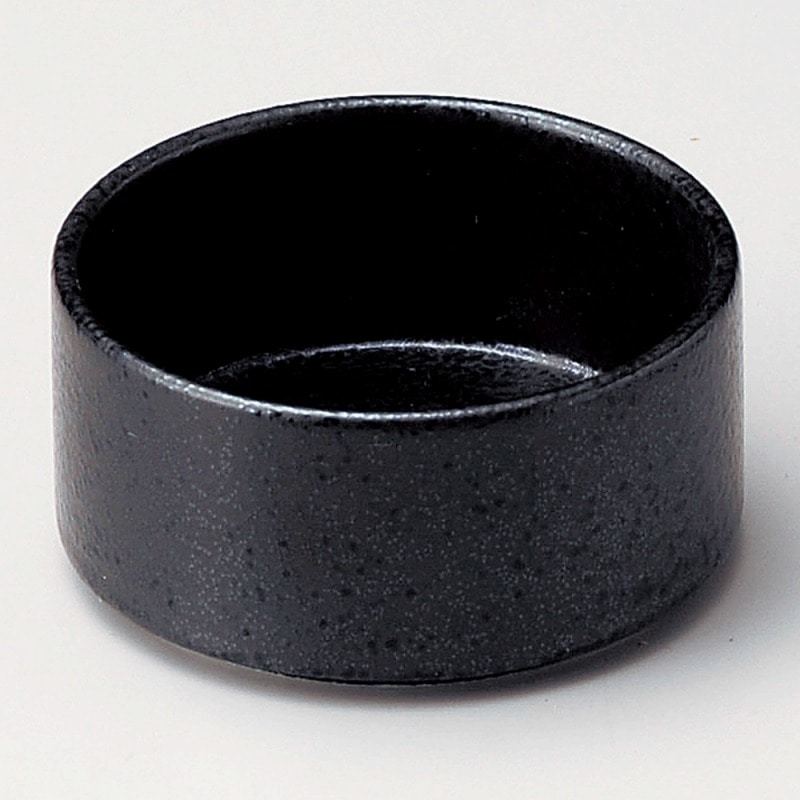 金正陶器 黒結晶丸８㎝スタック鉢 1個（ご注文単位1個）【直送品】