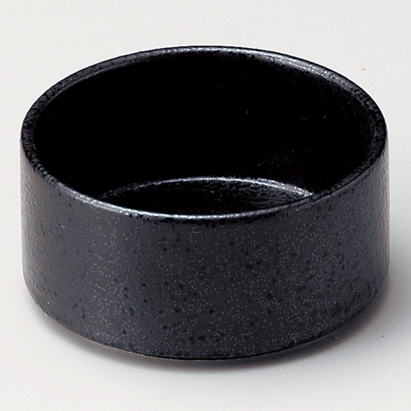 金正陶器 黒結晶丸７.５㎝スタック鉢 1個（ご注文単位1個）【直送品】