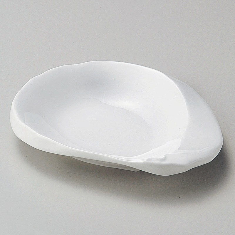 【直送品】金正陶器 強化白釉ちぎり６.５寸皿 1個（ご注文単位1個）