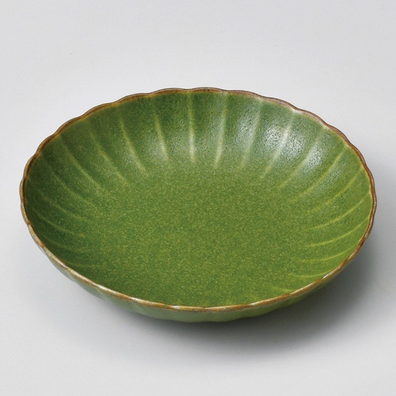 金正陶器 オリーブ菊型取皿 1個（ご注文単位1個）【直送品】
