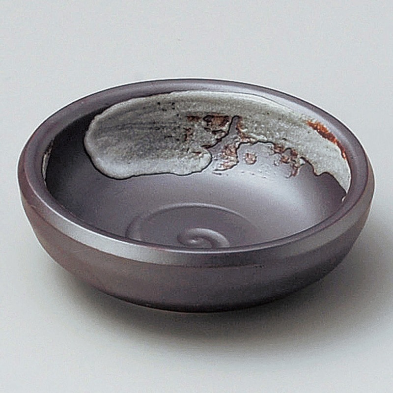 金正陶器 サビ白刷毛深小皿 1個（ご注文単位1個）【直送品】