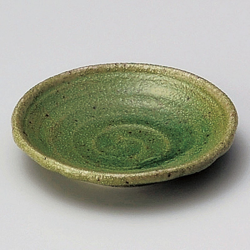 【直送品】金正陶器 緑釉型入２.５皿 1個（ご注文単位1個）