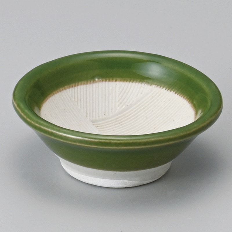 >【直送品】金正陶器 オリーブ２.５寸すり小鉢 1個（ご注文単位1個）