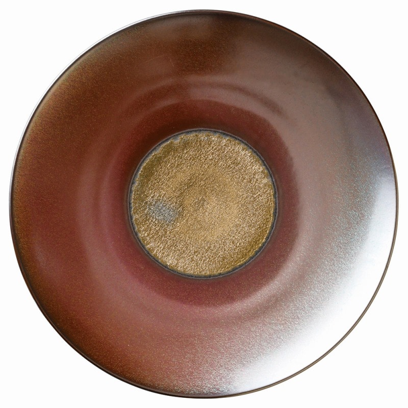 金正陶器 ディナープレートブロンズ鉄結晶２８㎝ディナープレート（鉄結晶） 1個（ご注文単位1個）【直送品】