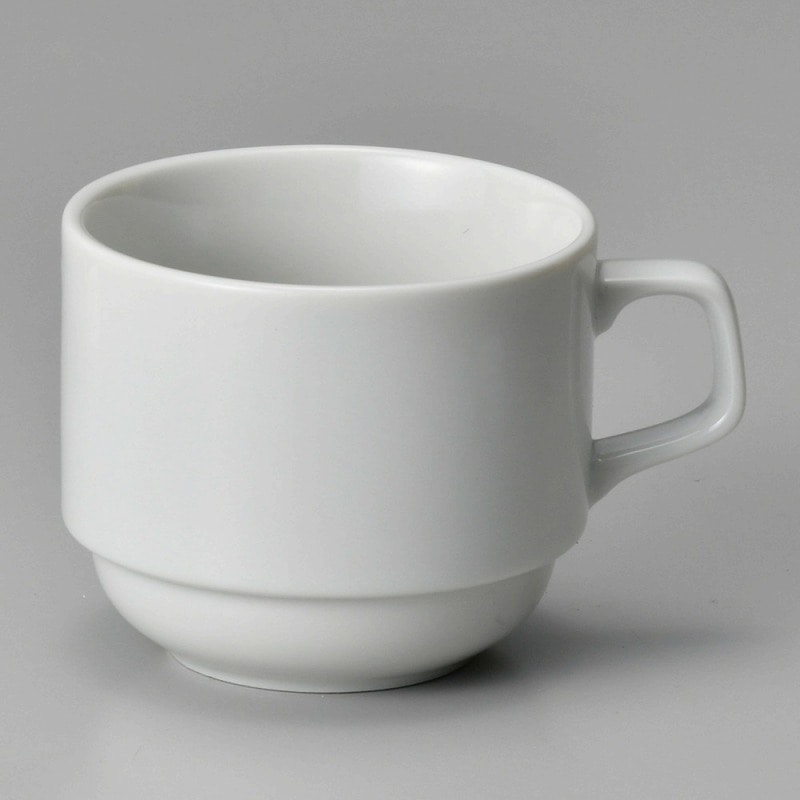 【直送品】金正陶器 ホワイトスタックコーヒー碗 1個（ご注文単位1個）