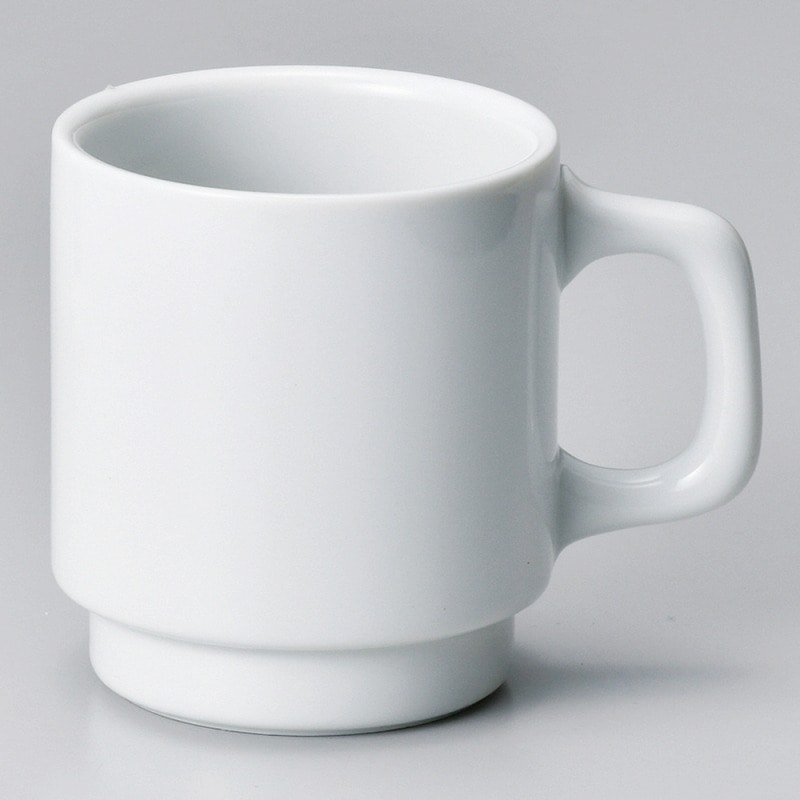 【直送品】金正陶器 ホワイトスタックマグカップ 1個（ご注文単位1個）